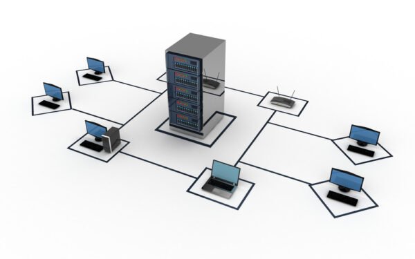 computer network concept. 3d illustration