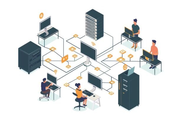 Computer network electronics furniture hardware.